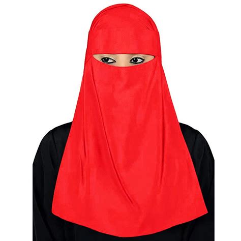 muslim hijab islamic veil burqa burka niqab nikab women solid color amira scarf headwear arab