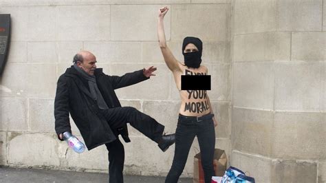 Naked Feminists Protest Across Europe In Support Of Tunisian Activist