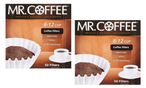Mr Coffee 8 12 Cup Coffee Filters 50 Pack 2 Count 100 Total