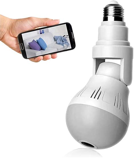 Wifi Flexible Light Bulb Camera 1080p Hd Wireless 360 Degree Panoramic