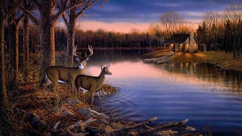Pin By Jennifer Gilliam On Fantasie Landscape Wallpaper Deer
