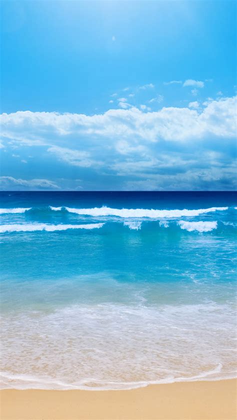 Blue Beach Iphone Wallpapers Free Download