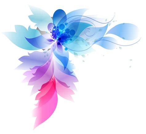 Colorful Abstract Flowers Png Download 33183055 Free Transparent