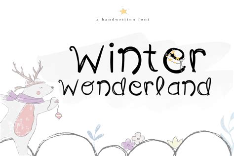 Winter Wonderland A Fun Handwritten Font 134098 Regular Font