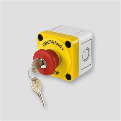 Sontay Ep Kl Emergency Stop Button Key Lock Mushroom Type Grey Emcs