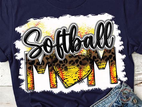 SoftBall Mom PNG Sublimation Graphic By MiPaLow Creative Fabrica