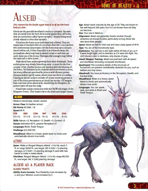 Tome Of Beasts 400 New Monsters For 5th Edition By Kobold Press