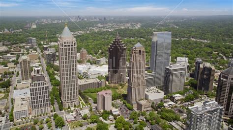 Midtown Atlanta Skyscrapers And Buildings Atlanta Georgia Aerial