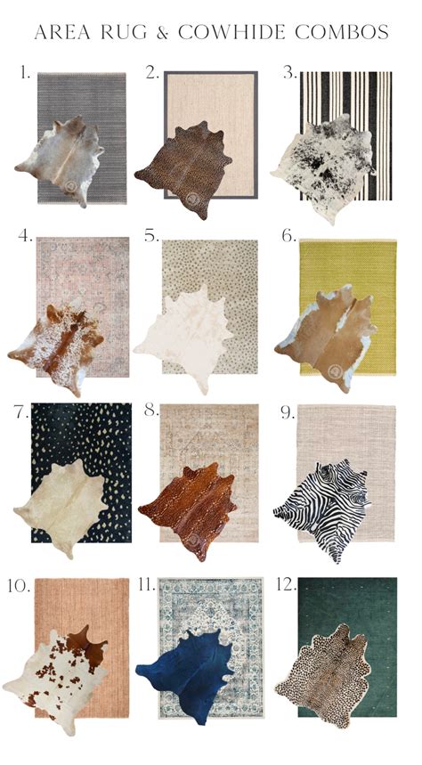 5 Tips For Layering Rugs Plus An Area Rug And Cowhide Roundup Cowhide Rug