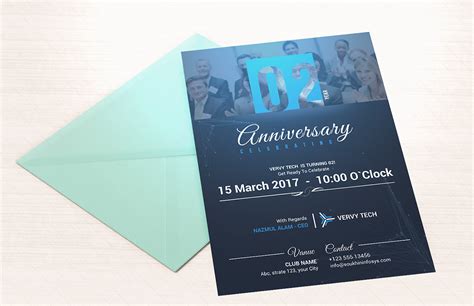 Anniversary Invitation Card On Behance