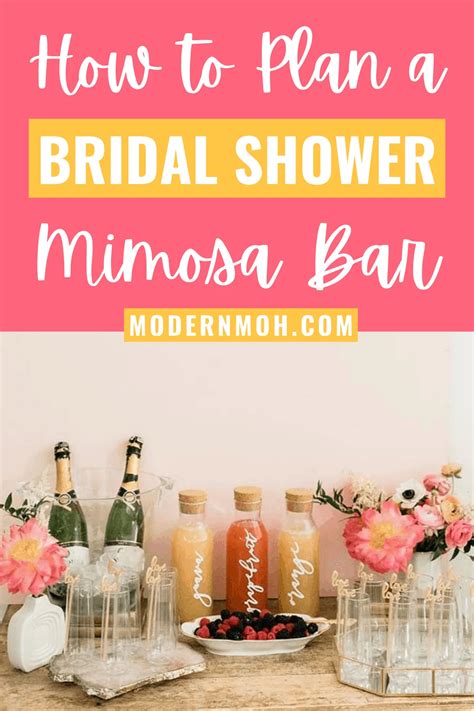 How To Plan A Mimosa Bar For A Bridal Shower Modern Moh