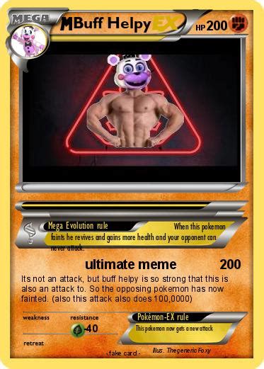 Pokémon Buff Helpy 1 1 Ultimate Meme My Pokemon Card