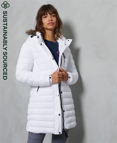Womens Super Fuji Jacket In White Superdry Uk