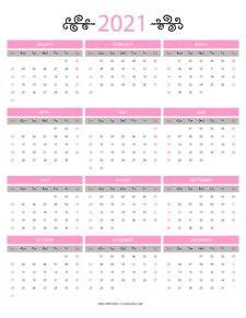 Free blank printable monthly planner calendar. A4 Printable Calendar 2021 12 Months di 2020 (Dengan gambar)