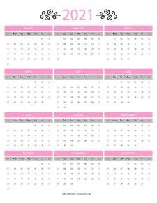 Free blank printable monthly planner calendar. A4 Printable Calendar 2021 12 Months di 2020 (Dengan gambar)