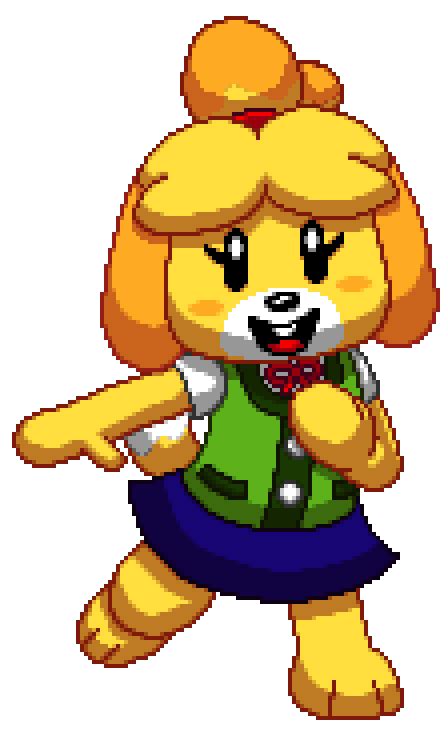 Isabelle Animal Crossing Pixel Art Top Of The Top Animal Wallpapers