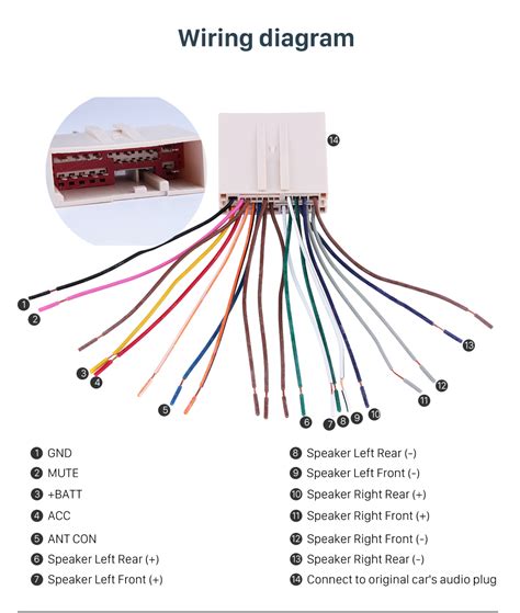 Car Audio Wire Harness Diagram 24pin