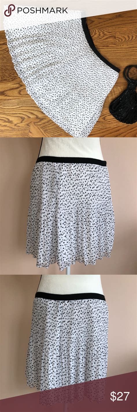 Victorias Secret Polka Dot Pleated Skater Skirt Clothes Design
