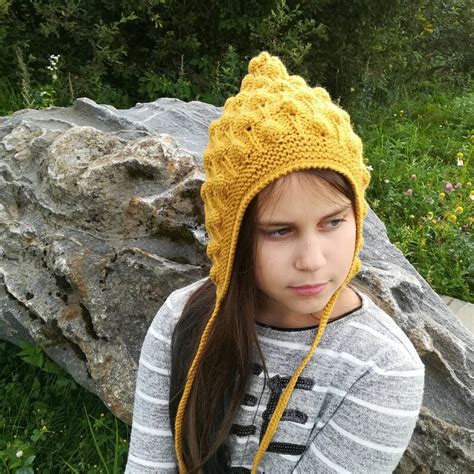 Knitted Hatpure Merino Pixie Hat Babytoddlerchildadult Etsy