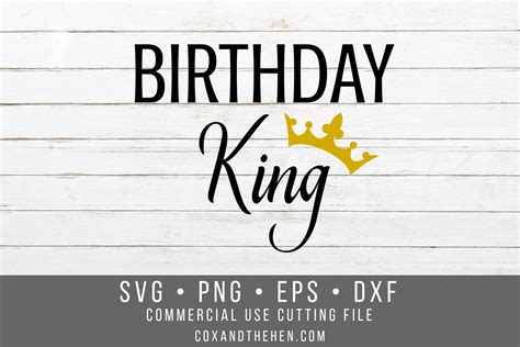 2384 Birthday King Svg Free Free Svg Cut Files Svgly For Crafts