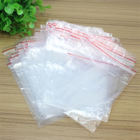 100pcs Clear Plastic 9x13cm Resealable Cellophane Small Bag Packing
