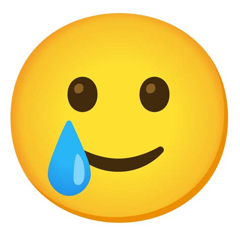 Cara Sonriente Con Lágrima Emoji