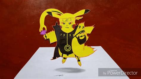 Pikachu Sage Mode 3d Drawing Ideas Ganda Youtube