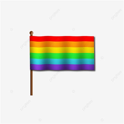 Three Dimensional Rainbow Flag Flying Elements Rainbow Rainbow Flag