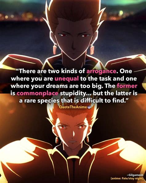 9 Powerful Gilgamesh Quotes From Fate Stay Night QTA Fate Stay