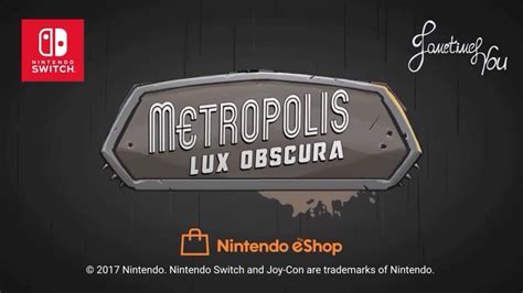 Metropolis Lux Obscura Trailer Nintendo Switch Youtube