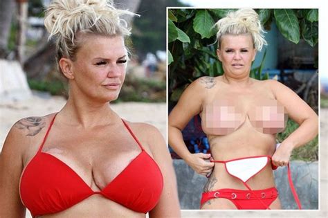 Kerry Katona Flashes Boobs As She Goes Completely Topless On Thailand
