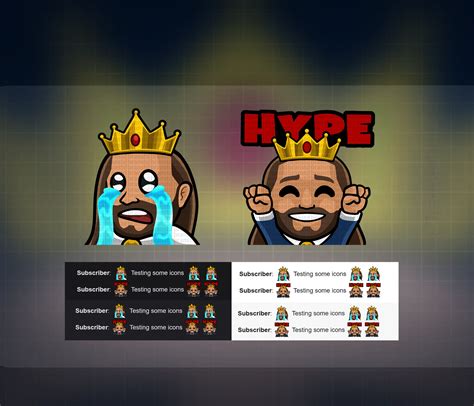 8x King Twitch Emotes Lord Twitch Emotes Crown Twitch Emotes Etsy