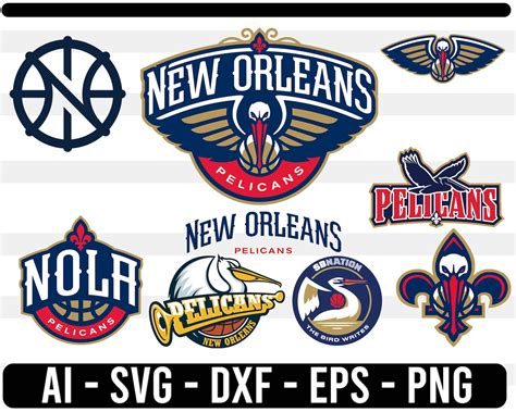 New Orleans Pelicans Svg Nba Sports Logo Basketball Cut File Etsy
