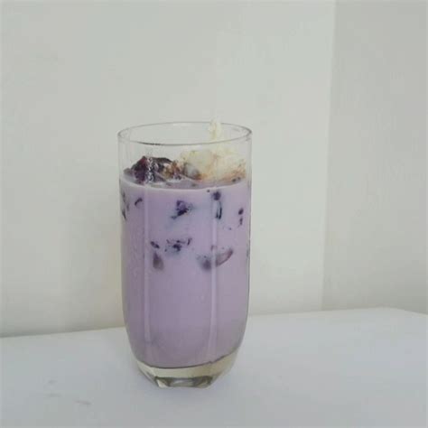 Purple Yam Ube Yams Glass Of Milk Ice Cream Homemade Drinks Instagram No Churn Ice Cream
