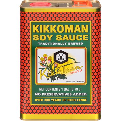 Kikkoman Traditionally Brewed Soy Sauce 1 Gal Can Shop The