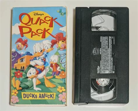 Disneys Quack Pack Ducks Amuck Vhs 1997 Donald Duck Huey Luey