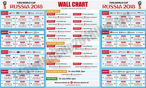 Image Result For Fifa World Cup 2018 Schedule Fifa World Cup World