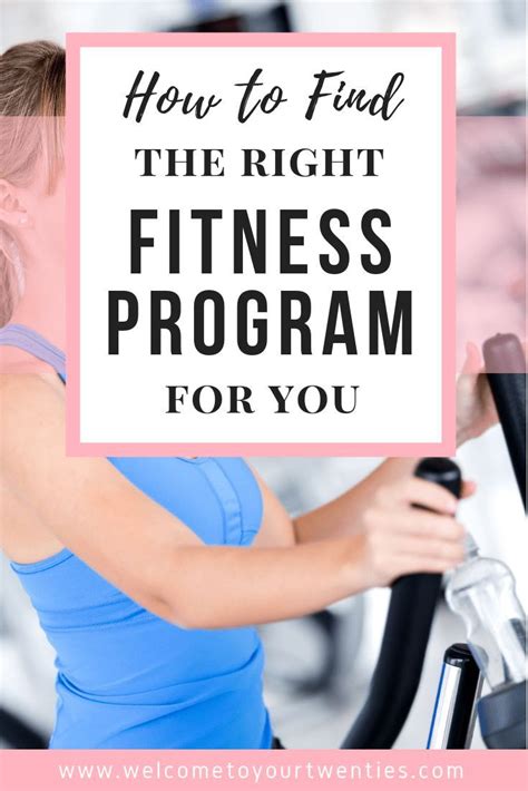 How To Find The Right Fitness Program For You Welcome To Your