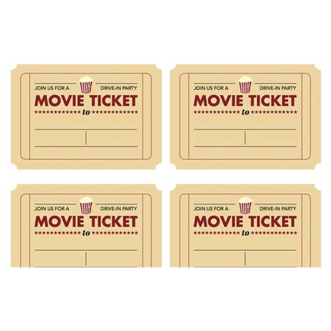 Free Movie Ticket Template