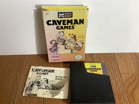 Caveman Games Nintendo Nes 1990 Data East Game Box Manual Sleeve Ebay