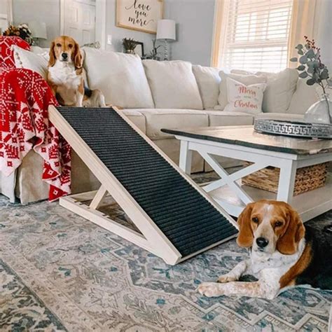 Dog Ramp Pet Ramp Adjustable Heights Portable Dogs Stairs Non Slip