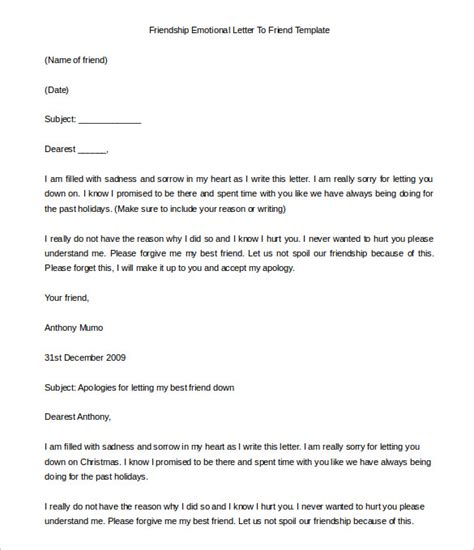 36+ Friendly Letter Templates – Free Sample, Example ...