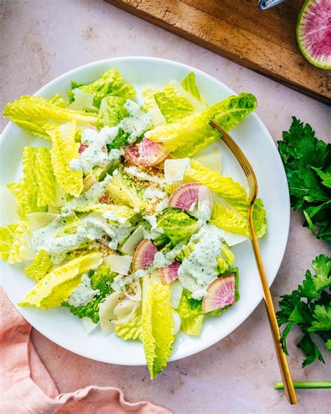 Romaine Lettuce Salad With Green Goddess A Couple Cooks