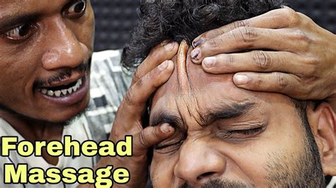 Deep Tissue Forehead Massage By Indian Barber Head Massage And Hair Scratching Neck Cracking