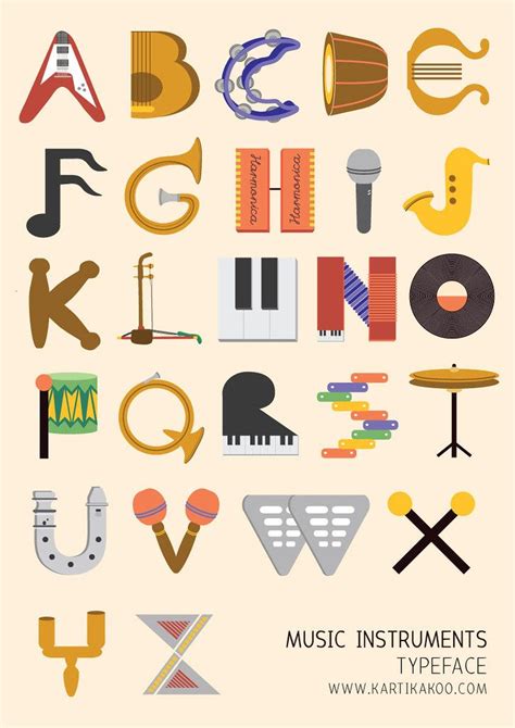 Music Instruments Typeface Is It Very Difficult To Say Tha Flickr