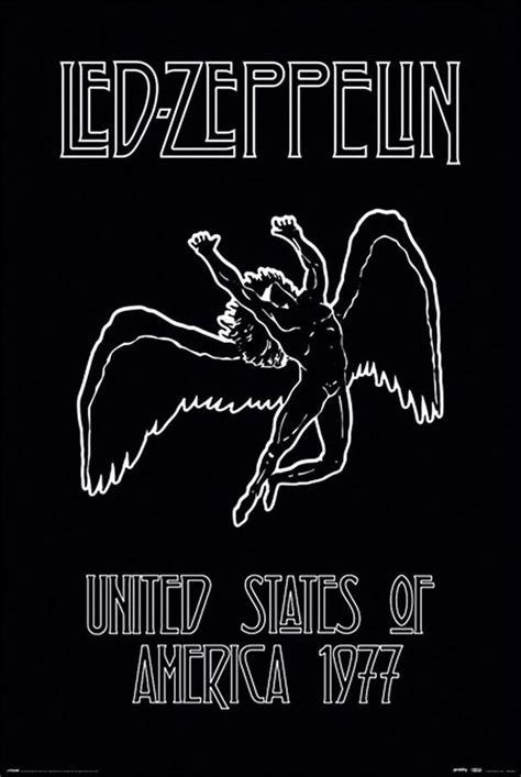 Led Zeppelin United States Of America 1977 Plakat Galeria Plakatu