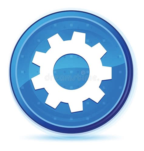 Process Icon Midnight Blue Prime Round Button Stock Vector