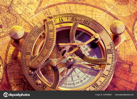Old Compass Ancient Map — Stock Photo © Fotofabrika 205498660