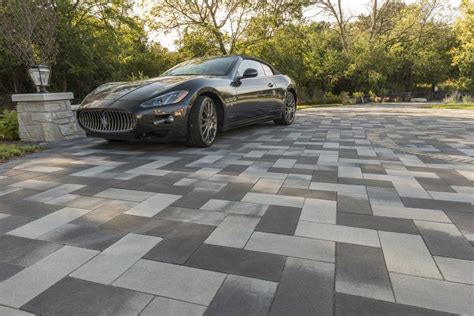 Lines are measured from wall. Beautiful car on a Senzo paver driveway - Photos | Car ...