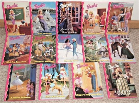Vintage 1990s Barbie And Friends Book Club Lot Of 14 Hard Cover Mattel